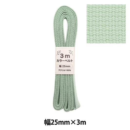 Cinta de artesanía "ancho de cinturón de color 2.5 cm x 3m menta verde AT-24"