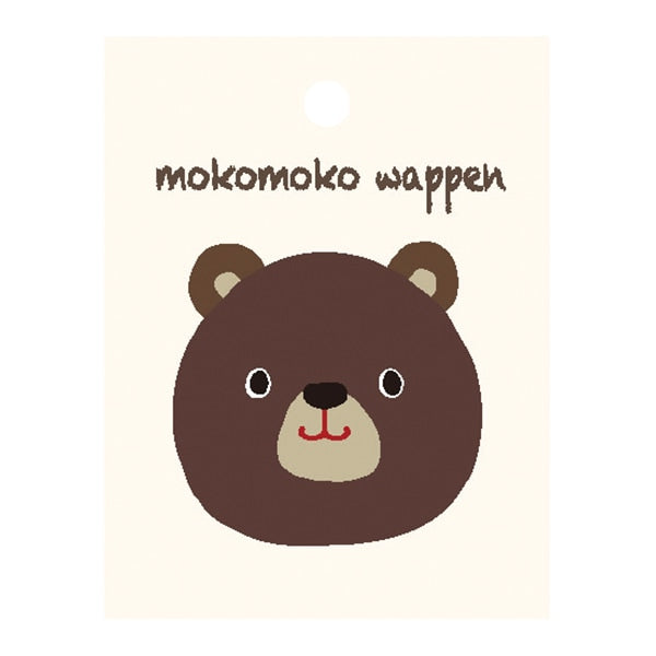 패치 "Mokomoko Emblem Bear LGW-6C" KOKKA