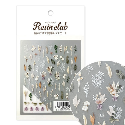 Resin material "Dry Flower Bouquet Double-sided RC-DFB-101" Resin Club