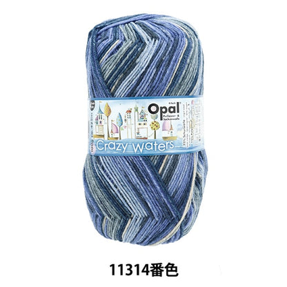 Fil à chaussettes pelote de laine "Crazy Waters 4ply 11314 Non."