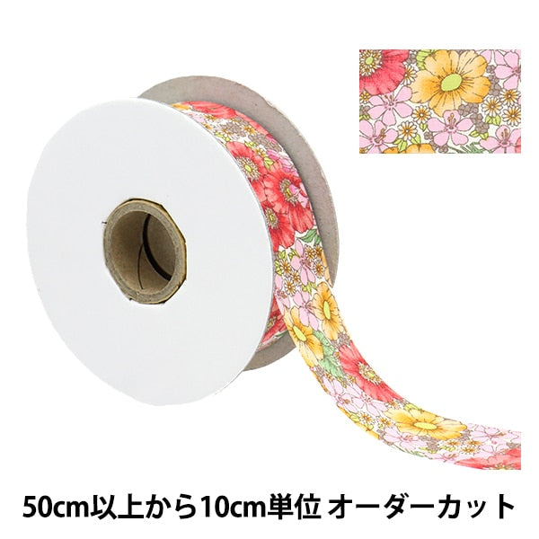 [Aus Quantität 5] Band "Liberty Fabric Print Ribbon Breite 30mm RI-DC10480WE"