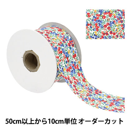 [Aus Menge 5] Band "Liberty Fabric Print Ribbon Breite 50mm RI-36300116ee"