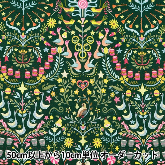 [From quantity 5] Fabric "Liberty Fabric Tana lawn Liberty Christmas Twelve Days of Christmas 36368404-CT] Liberty Japan