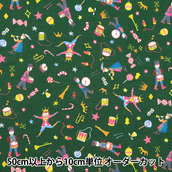 [From quantity 5] Fabric "Liberty Fabric Tana lawn Liberty Christmas Tumbling Toys 36368405-CT] Liberty Japan