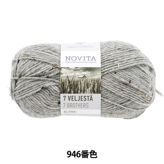 Autunno e invernoFilato "Novita 7Brothers Nummi 946 No. 946 Color Ice Swanstone] Novita Novita