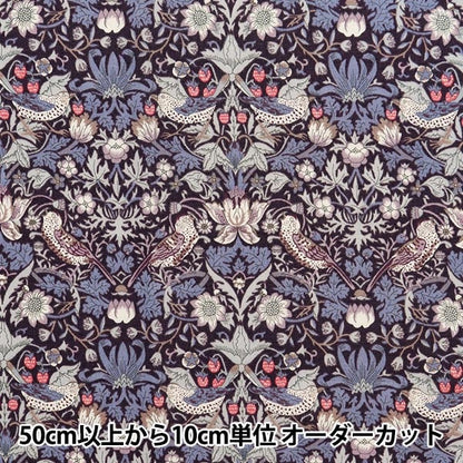 [Aus Menge 5] Stoff "Liberty Fabric Tanalone Strawberry Seaf Antique Black 3635061-J23K" [YuzawayaOriginal】