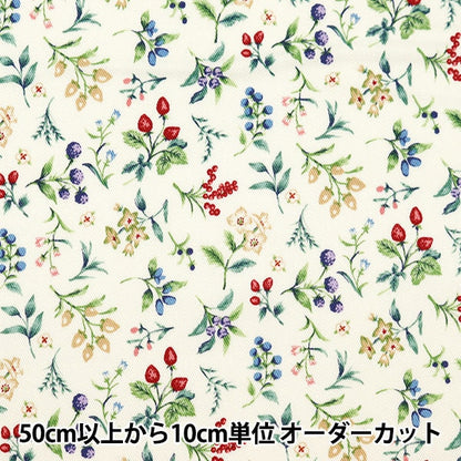 [Dalla quantità 5] tessuto "Twill Berry Garden Multi TWBEG-MIX"