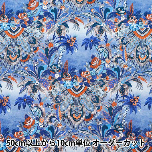 [Dalla quantità 5] tessuto "Liberty Fabric Tanalone Milos Paradise 3634131-24AU" Liberty Japan Liberty Giappone