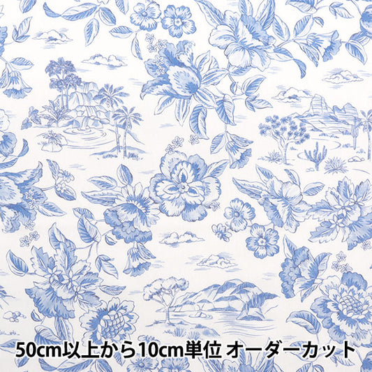 [Из количества 5] ткани "Liberty Fabric Tanalone Delft Legoon 3634135-24au" Liberty Japan Liberty Japan