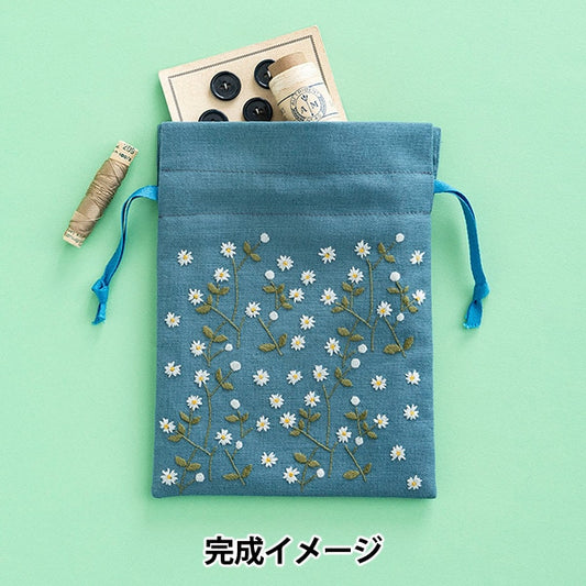 Embroidery kit "Hoshi Akari's embroidery notebook bag Hakube 544" Totsuka Sashimi