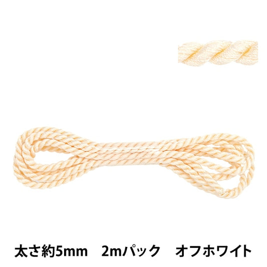 Handicraft tape "Twist code about 5mm width 2m pack off white NR-01C"