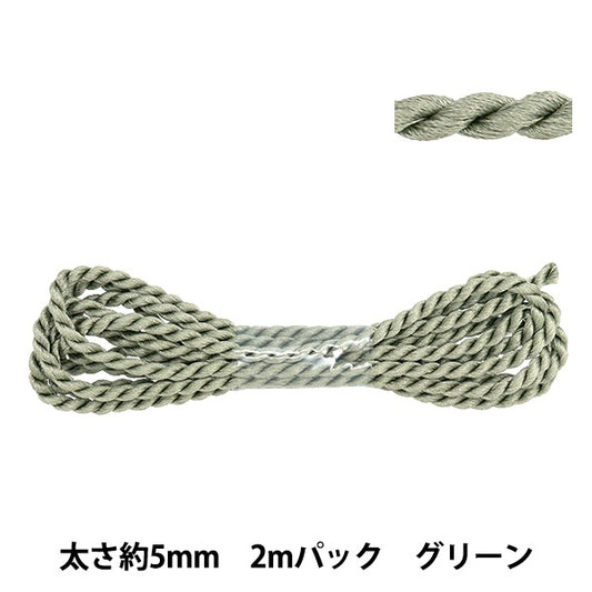 Kunsthandwerk "Twist Code ca. 5 mm Breite 2m Pack grün NR-01C"