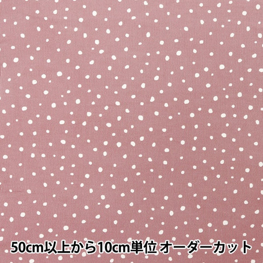 [From quantity 5] Fabric "21W Corduroy Soft Processing Dalmatian Pattern Pink COR21P-DM-PK"