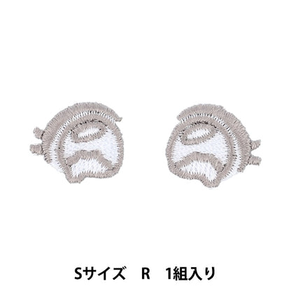 Emblem "Nishinu face Emblème S Size R Nuiw-47" Kiyohara Kiyohara