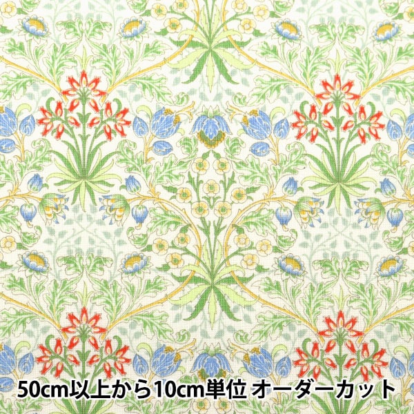 [From quantity 5] Fabric 『Sheeting V & A Hyacinth Off White VA10015-A]