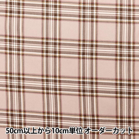 [From quantity 5] Fabric "Shirt Call Ten Print Check Pattern Pink AP35403-3B"