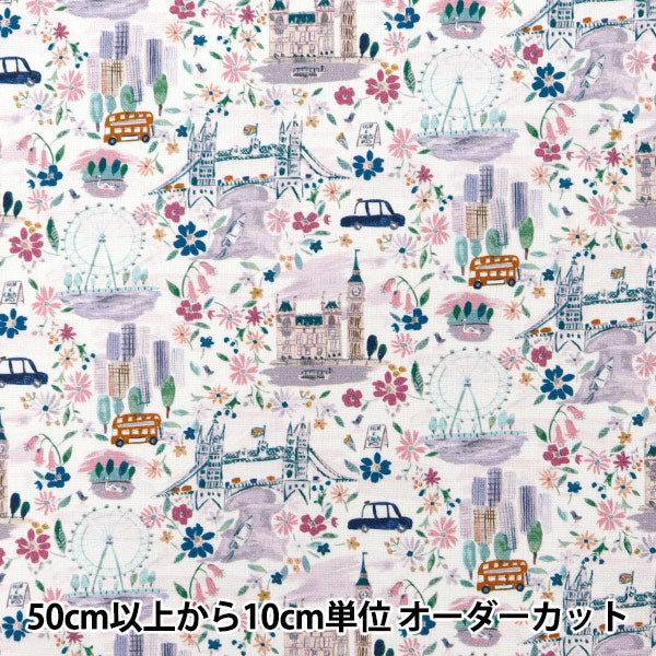 [Aus Menge 5] Stoff "Liberty Fabric Nr. 11 Leinwand Stolz und Bloom 363J6801-B" Liberty Japan