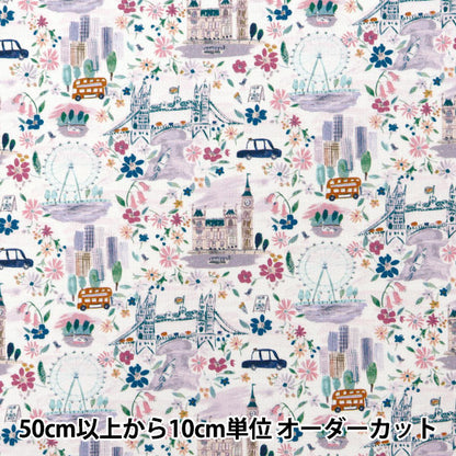 [Dalla quantità 5] Fabric "Liberty Fabric n. 11 Canvas Pride and Bloom 363J6801-B" Liberty Japan Liberty Giappone