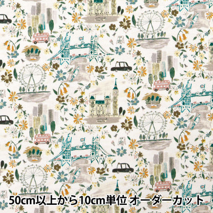 [De la quantité 5] tissu "Liberty tissu 11 Canvas Pride and Bloom 363J6801-D" Liberty Japan Liberty Japan