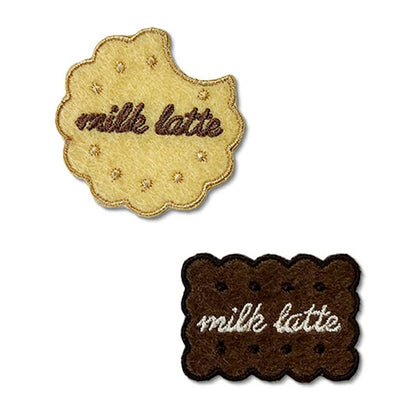 Aufnäher "Milch Latte (Milch Latte) Aufnäher Keks MLW-28]