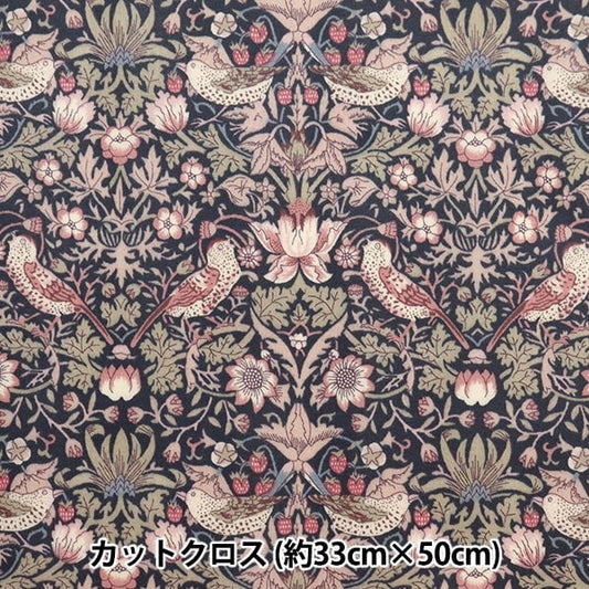 Stoff "Liberty Fabric Laminated Cut Cross ca. 33 x 50 cm Erdbeerdieb RC3635061J22G" Liberty Japan Liberty Japan