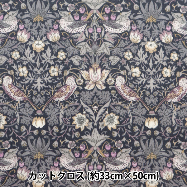 Stoff "Liberty Fabric Laminated Cut Cross ca. 33 x 50 cm Erdbeerdieb RC3635061J23L" Liberty Japan Liberty Japan