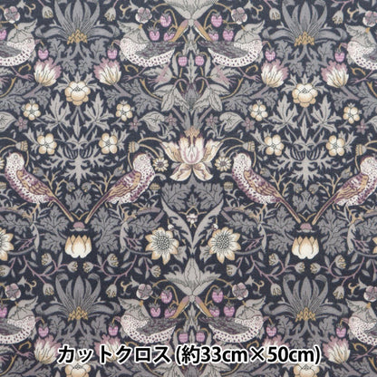 Stoff "Liberty Fabric Laminated Cut Cross ca. 33 x 50 cm Erdbeerdieb RC3635061J23L" Liberty Japan Liberty Japan