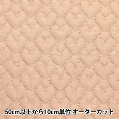 [Aus Quantität 5] Stoff "Quilting Nerori Rose Heart Quilt Beige Nrf-05H-Be"