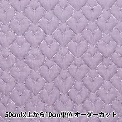 [De la quantité 5] tissu "Quilting Nerori Rose Heart Quilt Lavender NRF-05H-V"