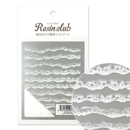 Resin Matériau "White Wave Double face RC-SRN-101" Club de résine