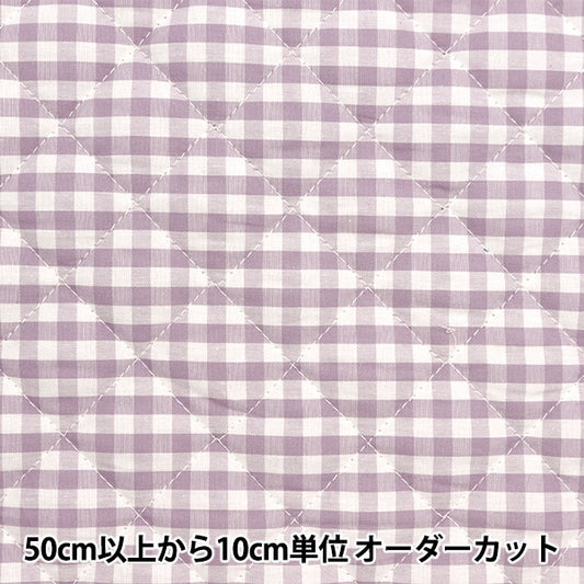 [数量5]织物“ Gingham Kilt Smile Color Orchid Q-Co-Gim24-Oc”