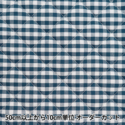 [From quantity 5] Fabric "Dyeing Gingham Kilt Smooth Color Midnight Blue Q-CO-GIM24-MB"