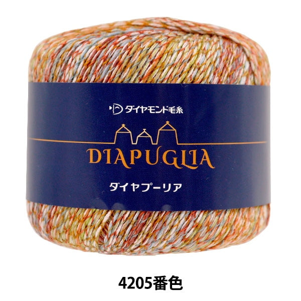 الربيع / الصيفخيوط الغزل "دايموند بوليا رقم 4205 لون جوتا" DIAMOND KNITTING YARN