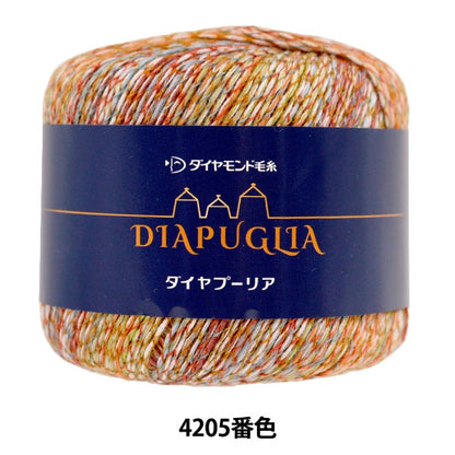 الربيع / الصيفخيوط الغزل "دايموند بوليا رقم 4205 لون جوتا" DIAMOND KNITTING YARN