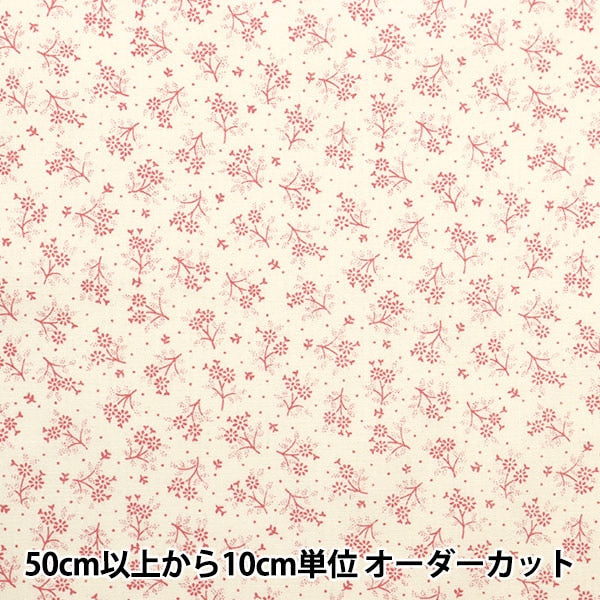 [From quantity 5] Fabric 『Sheeting Mini bouquet 2 pink NO-MIBO2-A]