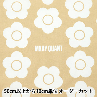 [From quantity 5] Fabric 『Oxford Mary Quant Flower Yellow AP1020S-2B]