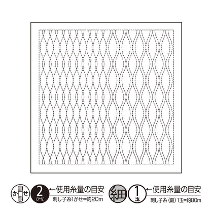 Broderie tissu "Hanachi-Kin Tissu Pack Waraku White H-1121" Olympus Olim Pass