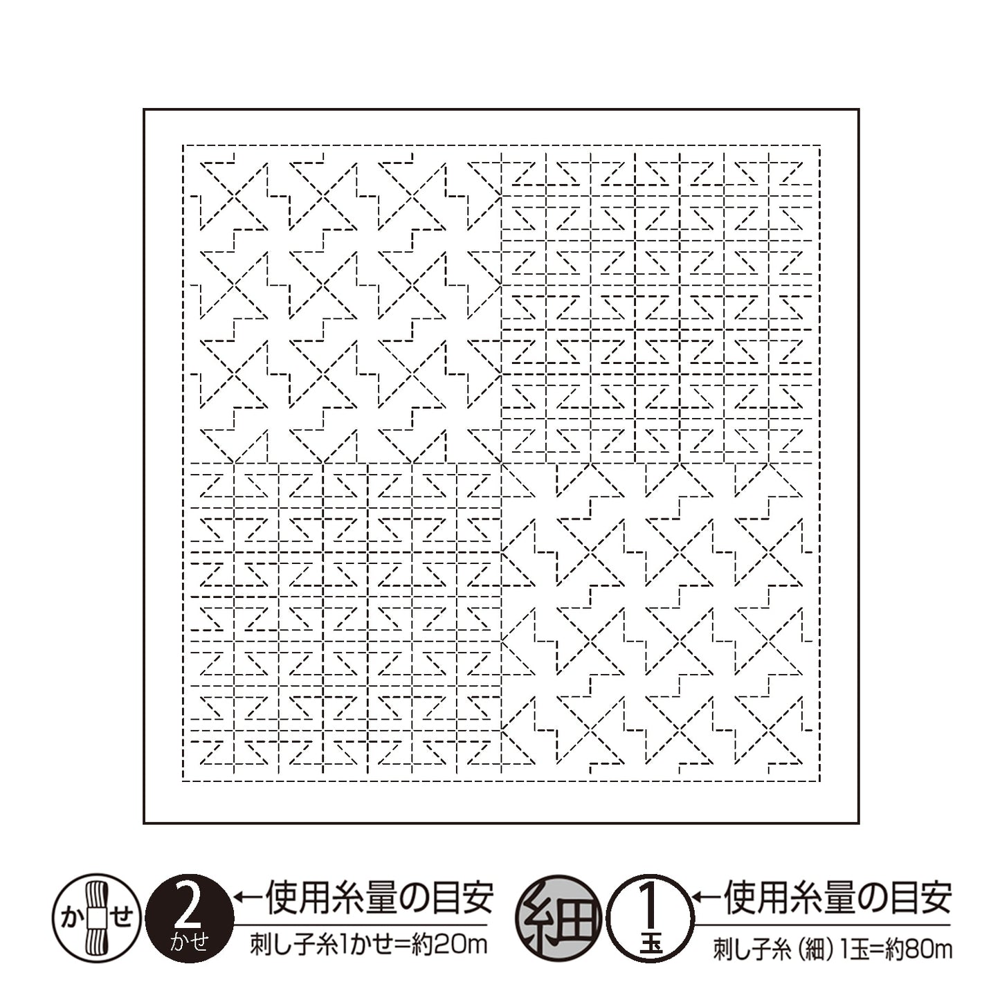 刺繡布料 “ Hanachikin Bloth Pack Wayama Road White H-1122” Olympus