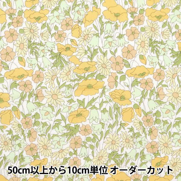 [Aus Menge 5] Stoff "Liberty Fabric Tanalone Mohn und Daisy 3632104-J24B" Liberty Japan