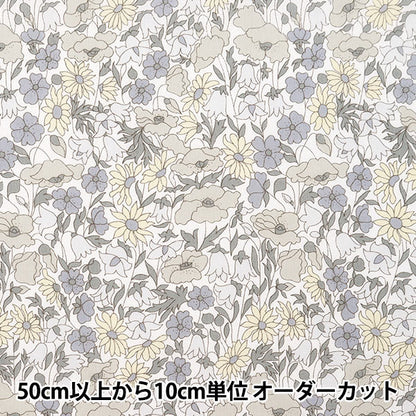 [Aus Menge 5] Stoff "Liberty Fabric Tanalone Mohn und Daisy 3632104-J24C" Liberty Japan