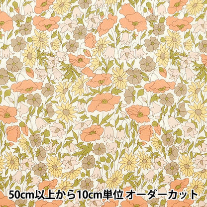 [De la cantidad 5] Fabric "Liberty Fabric Tanalone Poppy y Daisy 3632104-J24d" Libertad Japón Libertad Japón