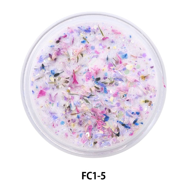 Harzmaterial "Acrylpulverblütensammlung 1 5 Farbe fc1-5" Smint Esmint