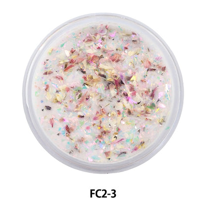 Matériau en résine "Collection de fleurs en poudre en acrylique 2 3e couleur fc2-3" Smint Esmint