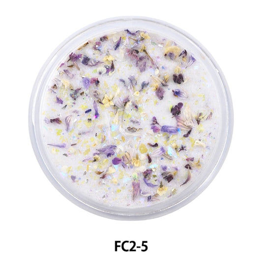 Matériau en résine "Collection de fleurs en poudre en acrylique 2 5 Color FC2-5" Smint Esmint