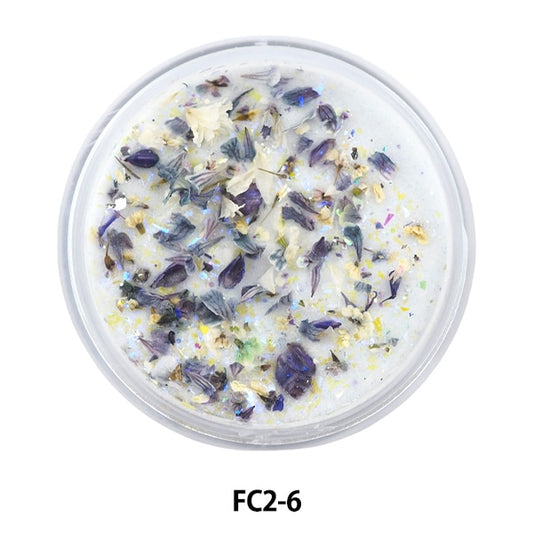 Matériau en résine "Collection de fleurs en poudre en acrylique 2 6e couleur fc2-6" Smint Esmint