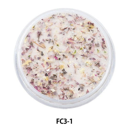 Matériau en résine "Collection de fleurs en poudre en acrylique 3 1ère couleur fc3-1" Smint Esmint