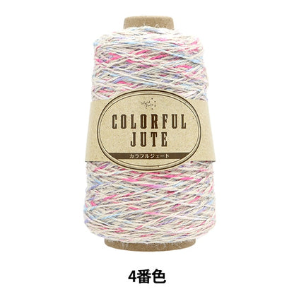 Весна / летоПряжа "Красочный джут 4 № 4 Pink Sachs ht2879" World Festa World Festa