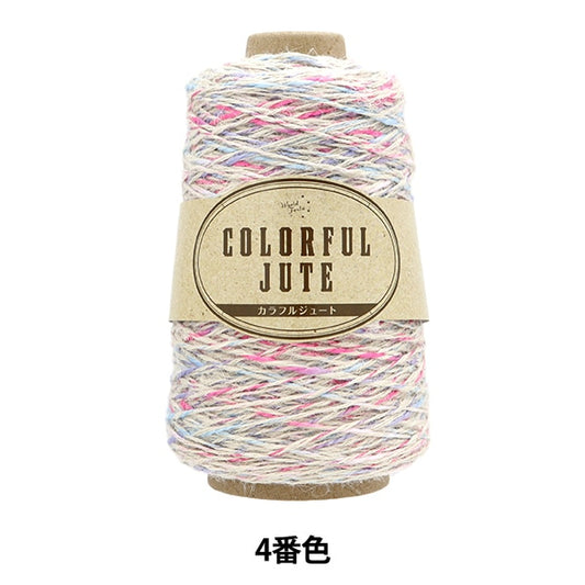 Весна / летоПряжа "Красочный джут 4 № 4 Pink Sachs ht2879" World Festa World Festa