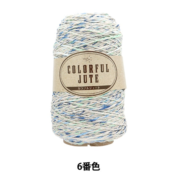 Primavera / veranoHilos "Yute colorido 6 No. 6 Verde Navy HT2879" World Festa World Festa