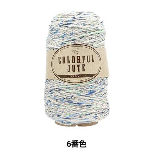 Весна / летоПряжа "Красочный джут 6 № 6 Зеленый флот ht2879" World Festa World Festa